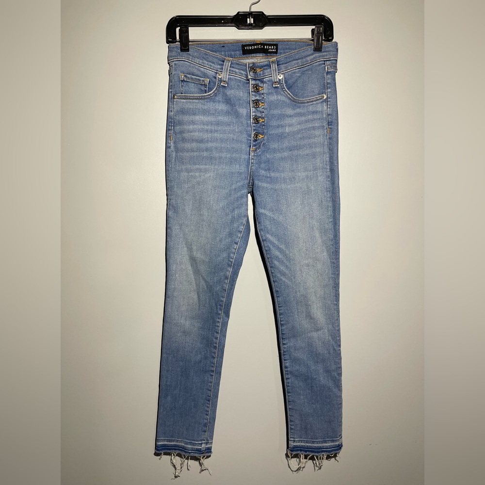 Veronica Beard High Rise Blue Jeans Classic Denim